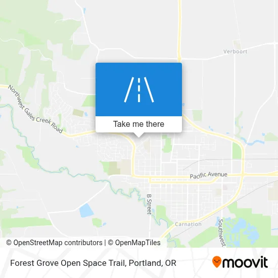 Forest Grove Open Space Trail map