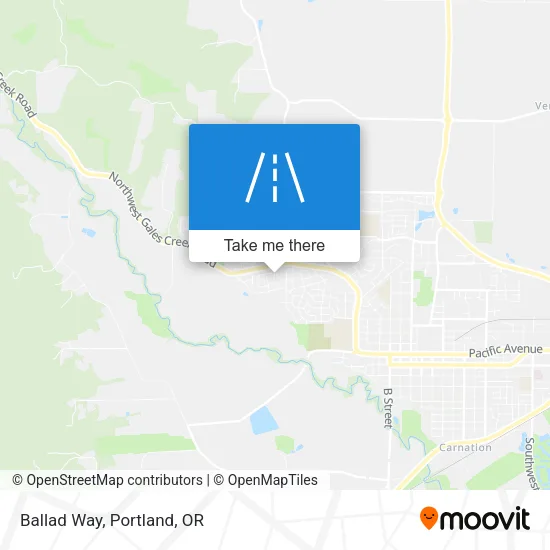 Ballad Way map