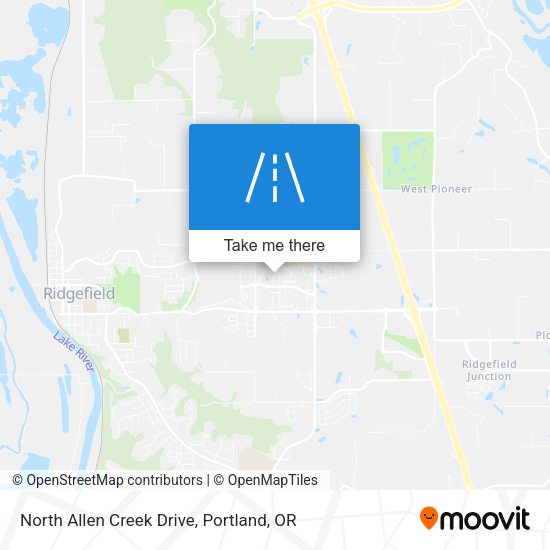 North Allen Creek Drive map
