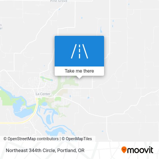 Northeast 344th Circle map
