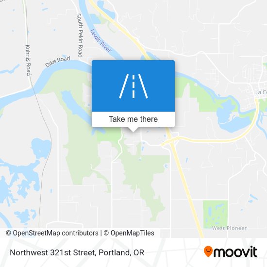 Northwest 321st Street map