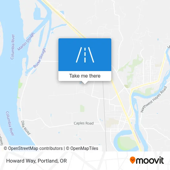 Howard Way map