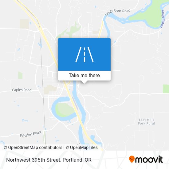 Northwest 395th Street map