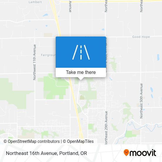 Northeast 16th Avenue map