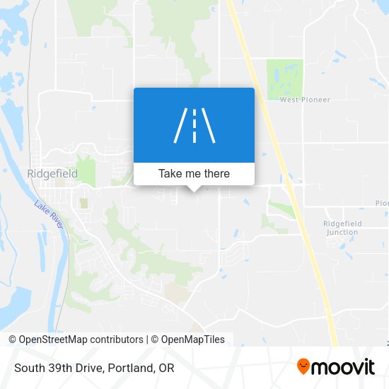 Mapa de South 39th Drive