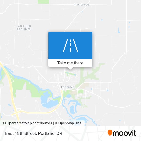 Mapa de East 18th Street