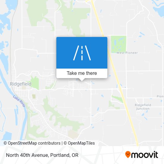 North 40th Avenue map