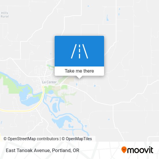 East Tanoak Avenue map