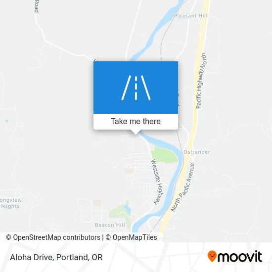 Aloha Drive map