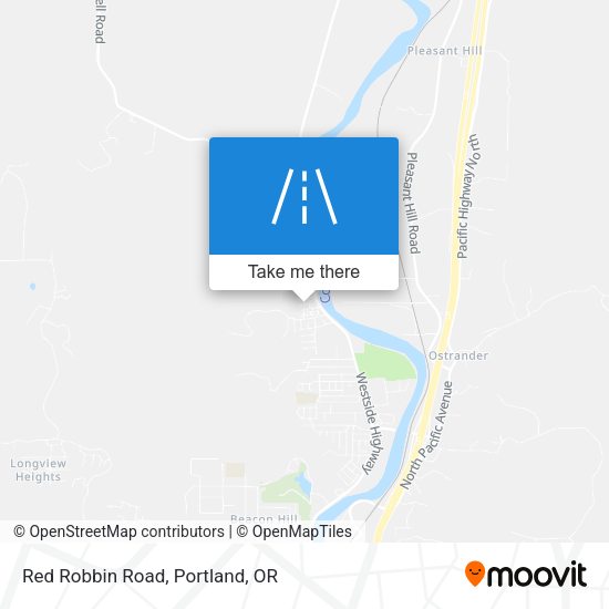 Mapa de Red Robbin Road