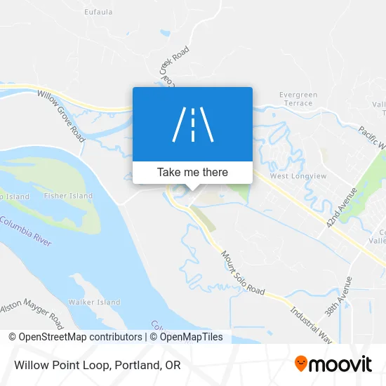 Willow Point Loop map