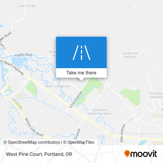 Mapa de West Pine Court