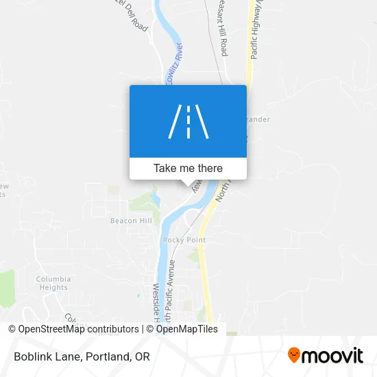 Boblink Lane map