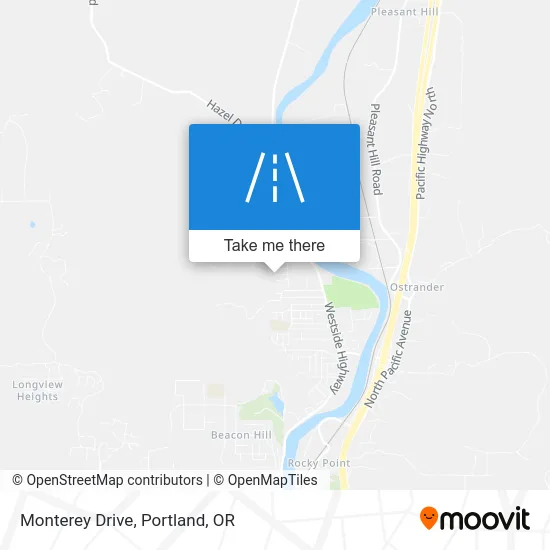 Monterey Drive map