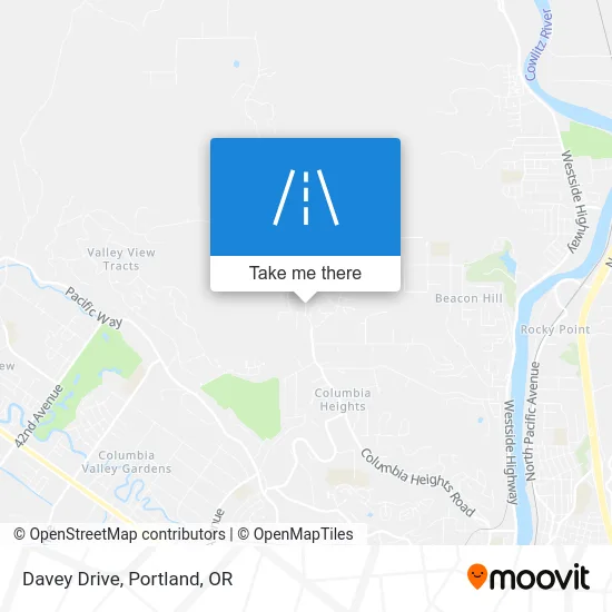 Davey Drive map