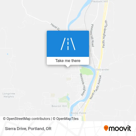 Sierra Drive map