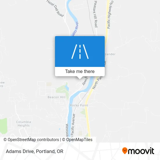 Adams Drive map