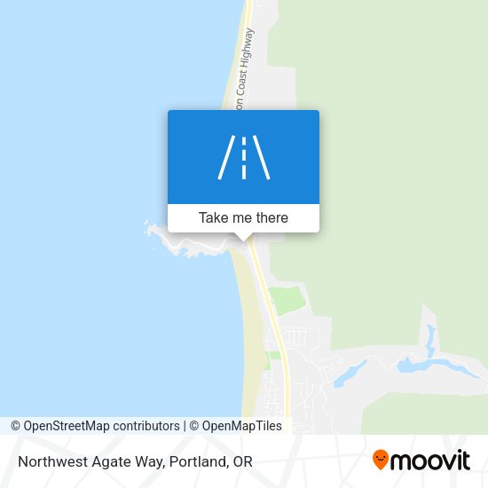 Northwest Agate Way map