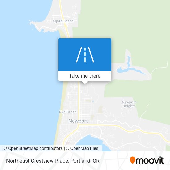 Northeast Crestview Place map
