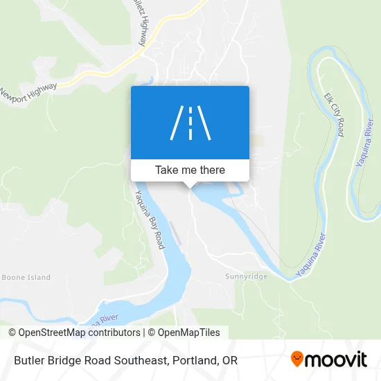 Butler Bridge Road Southeast map