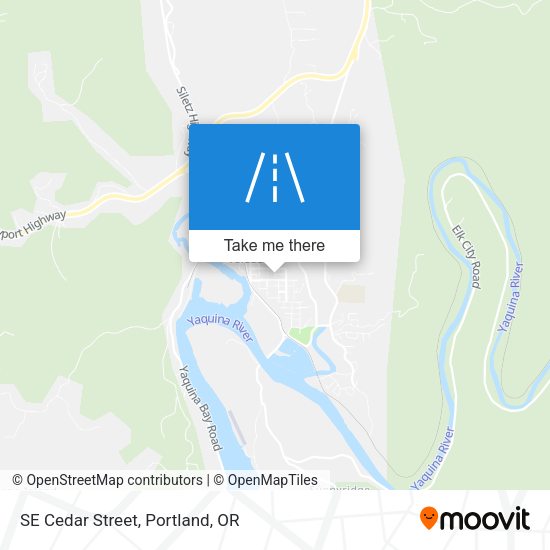 Mapa de SE Cedar Street
