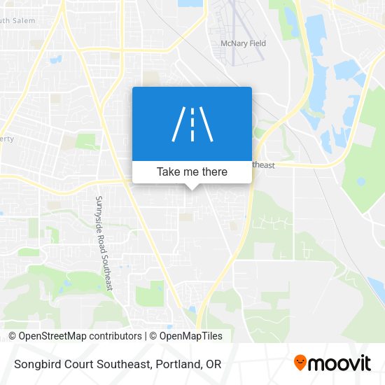 Songbird Court Southeast map