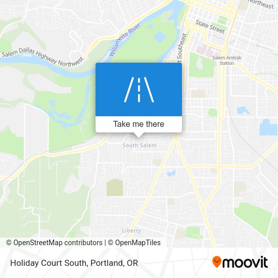 Holiday Court South map