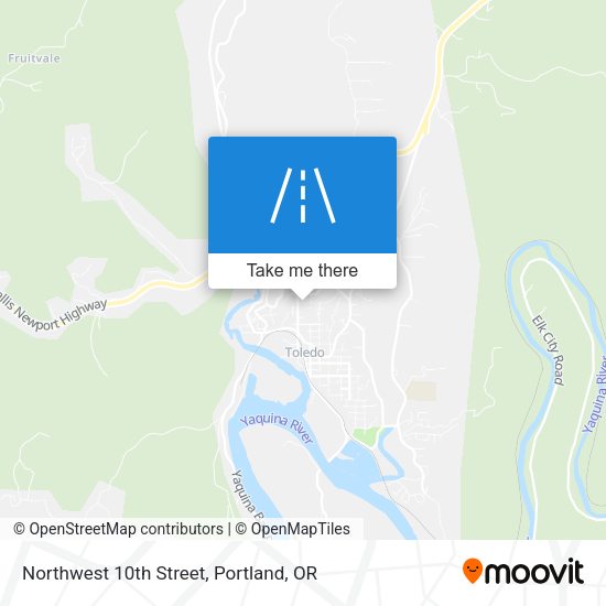 Northwest 10th Street map