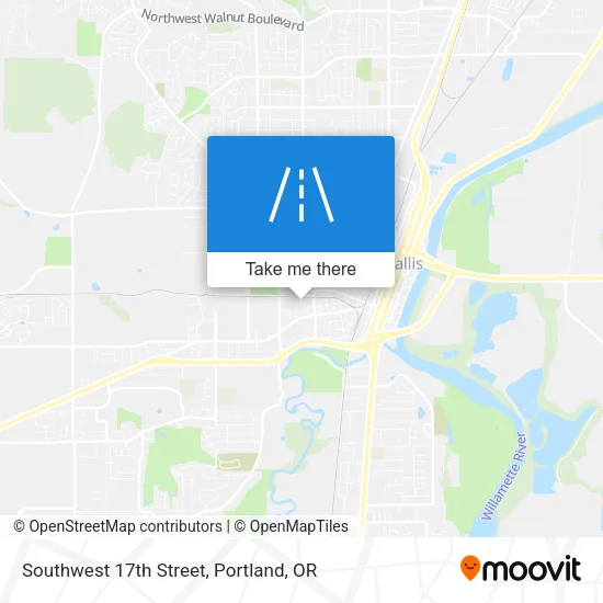 Southwest 17th Street map