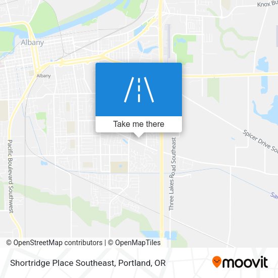 Mapa de Shortridge Place Southeast
