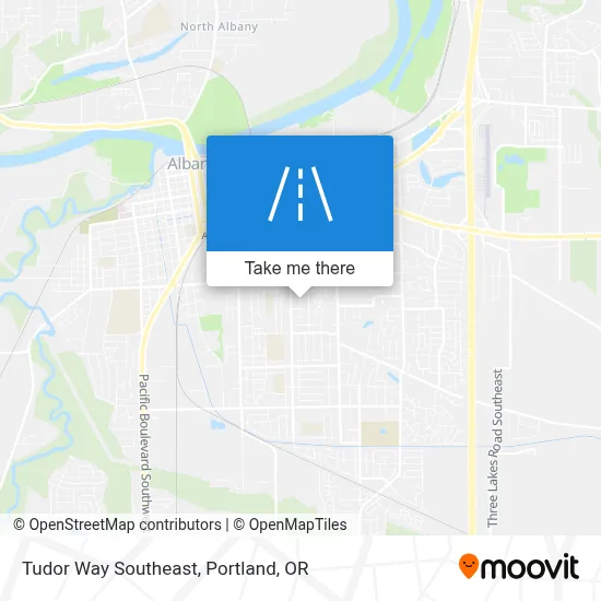 Tudor Way Southeast map