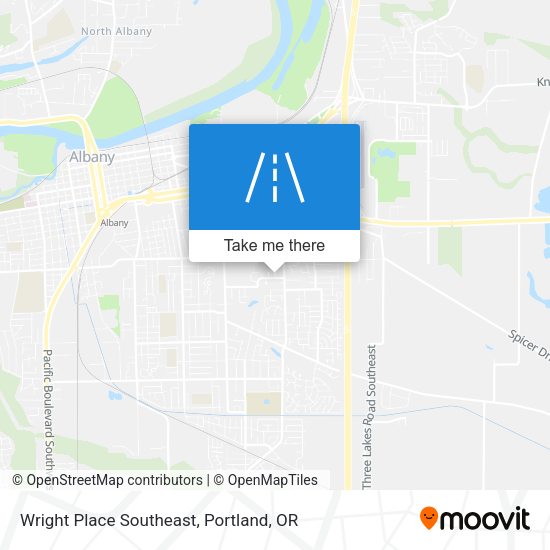Mapa de Wright Place Southeast
