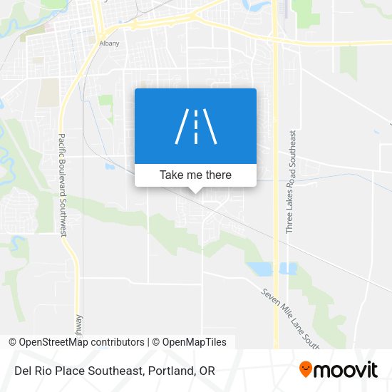 Del Rio Place Southeast map