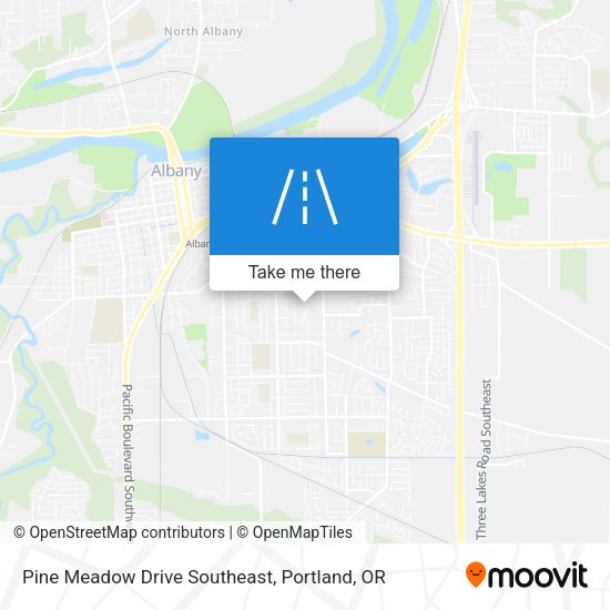 Pine Meadow Drive Southeast map