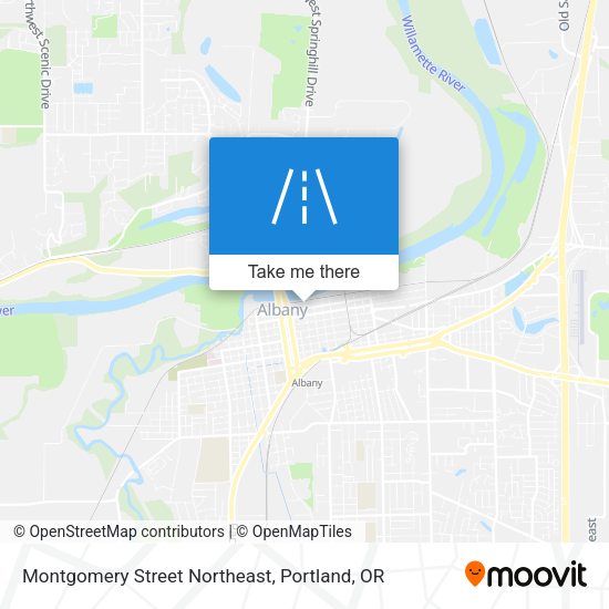 Montgomery Street Northeast map