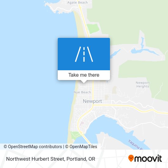 Northwest Hurbert Street map