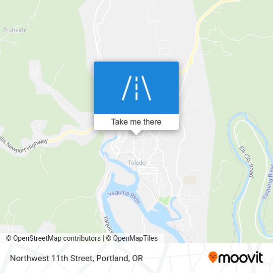 Northwest 11th Street map