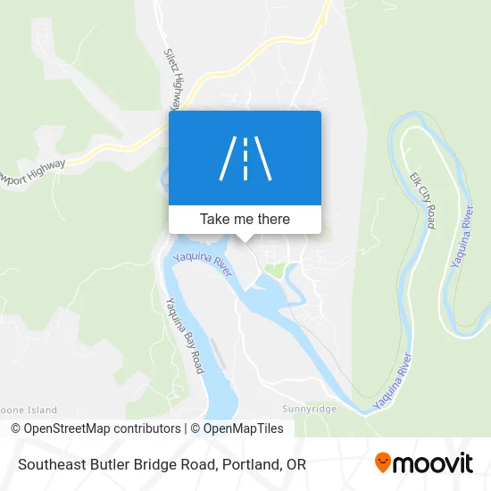 Southeast Butler Bridge Road map