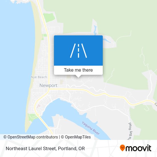 Northeast Laurel Street map