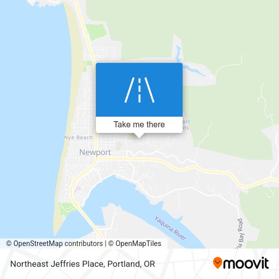 Northeast Jeffries Place map
