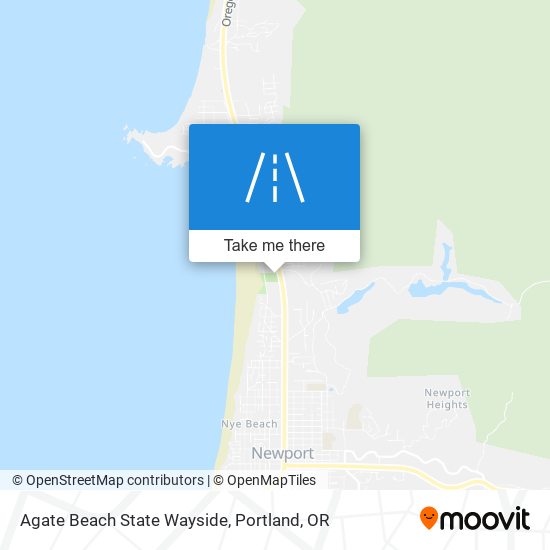 Agate Beach State Wayside map