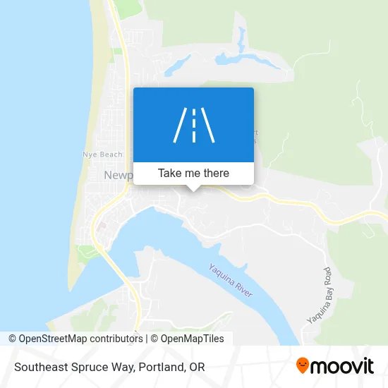 Southeast Spruce Way map