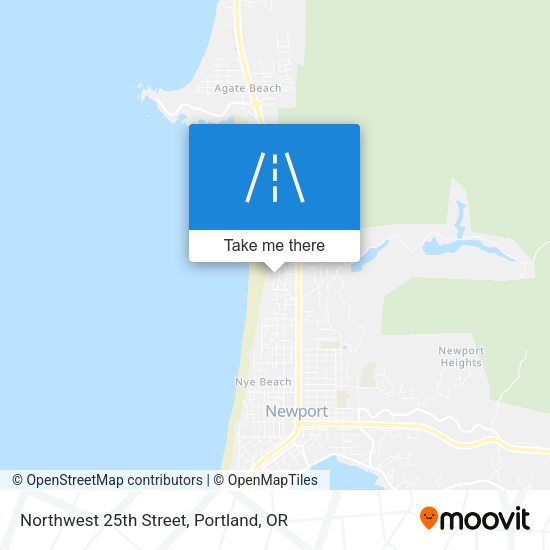 Northwest 25th Street map