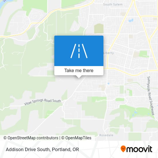 Addison Drive South map