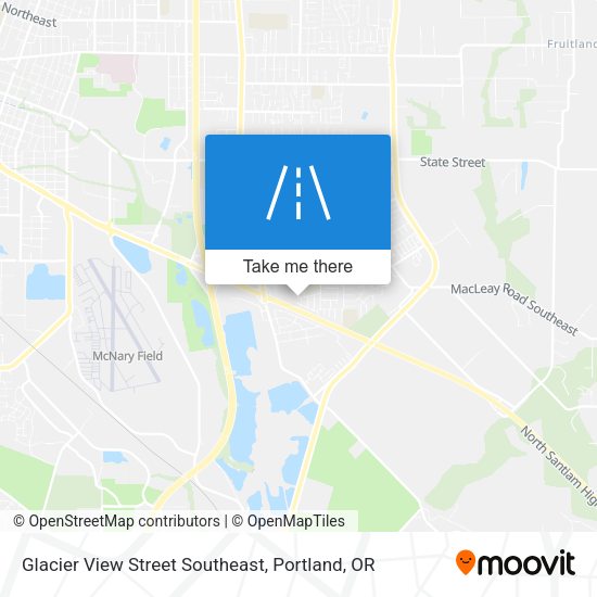 Glacier View Street Southeast map