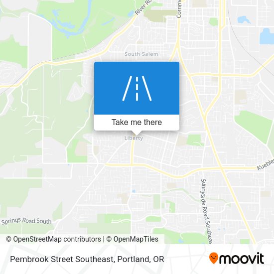 Pembrook Street Southeast map
