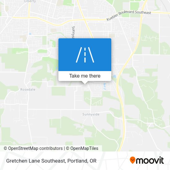 Gretchen Lane Southeast map