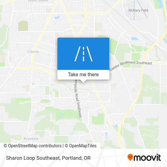 Sharon Loop Southeast map