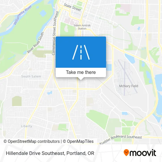Hillendale Drive Southeast map