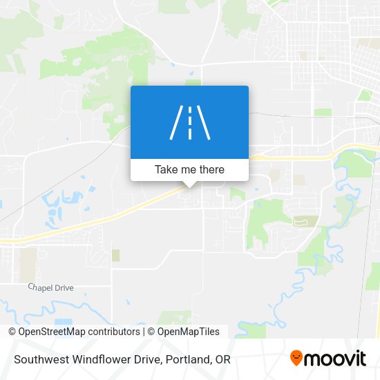 Southwest Windflower Drive map